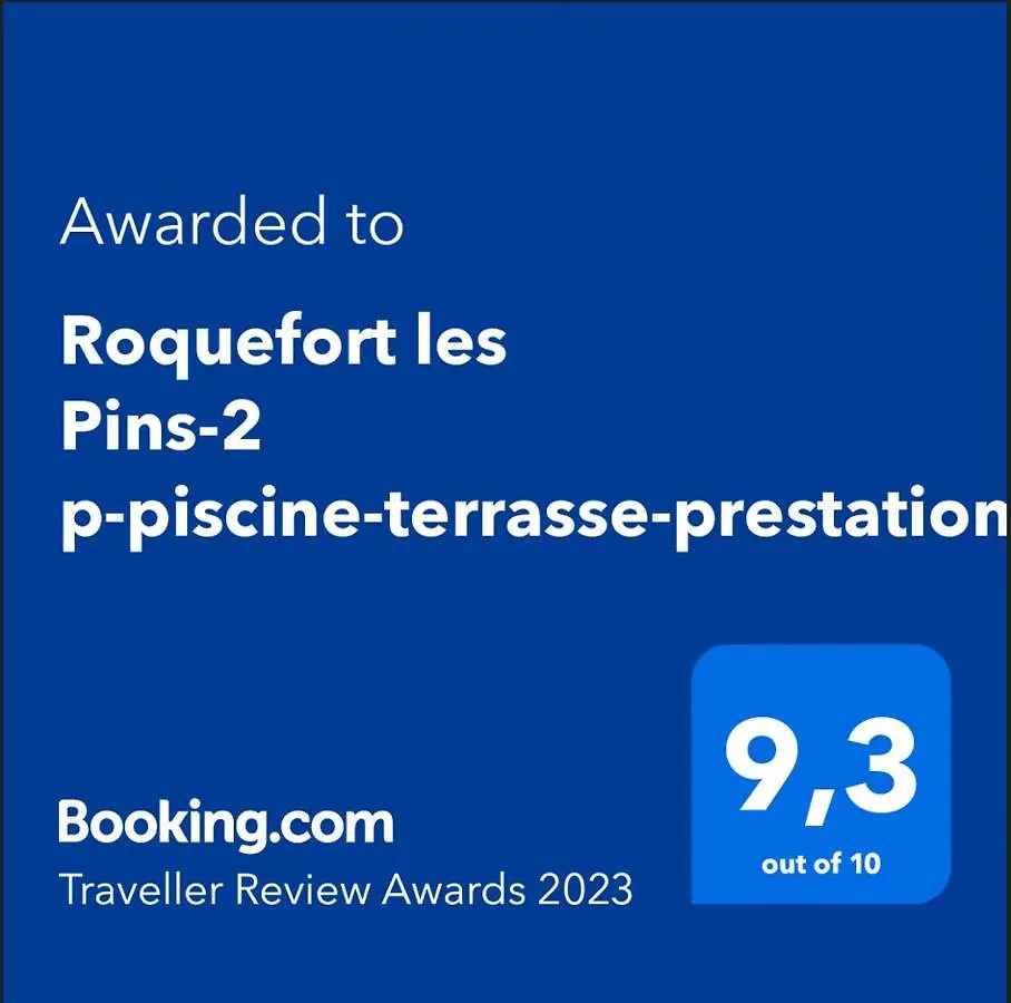 Roquefort Les Pins-2 P-Piscine-Terrasse-Prestations Holiday home Roquefort-les-Pins